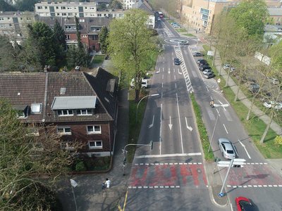 Blick in die Lindenstraße Stand 08.04.2019