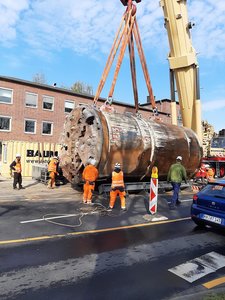 Bohrkopf aus Baugrube geborgen Stand: 28.04.2021