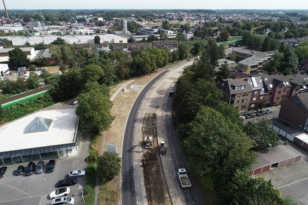 Blick stadteinwärts zur Kreuzung Gerberstraße/Goetersstraße - Stand 21.09.2021