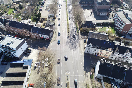 Freiheitsstraße Fahrtrichtung stadtauswärts nach Mönchengladbach Stand: 09.03.2022